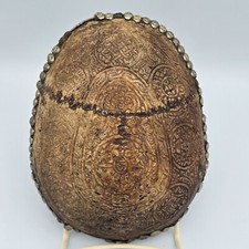 Antigo Copo de Resina Kapala Caveira Esculpido Forrado em Estanho Tibete Budista Ritual Tântrico 7" comprar usado  Enviando para Brazil