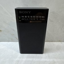 RÁDIO PORTÁTIL AM/FM AFINAÇÃO ANALÓGICA SONY ICF-P26 OPERADO POR BATERIA - PRETO PERFEITO comprar usado  Enviando para Brazil