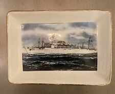 Plato de baratija vintage Moore McCormack Cruise Lines 1958 SS Argentina S.S. Brasil segunda mano  Embacar hacia Argentina