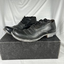 Sapato Derby clássico Layer-0 couro preto. Acabamento desgastado. UE 41 EUA 8. Italiano comprar usado  Enviando para Brazil