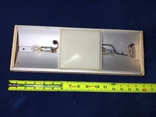 Luminária de teto vintage campista 3 lâmpadas alumínio com interruptor 15-1/2" X 5-1/2" comprar usado  Enviando para Brazil
