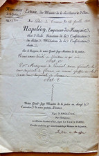 Usado, EMPIRE 1811  DUC DE MASSA NOMINATION D'UN GREFFIER A LA COUR IMPERIALE DE ROMA comprar usado  Enviando para Brazil
