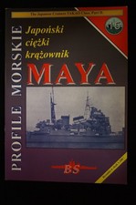 Profile Morskie  Nr. 15  Japanischer Schwerer Kreuzer Maya 1. Auflage na sprzedaż  Wysyłka do Poland