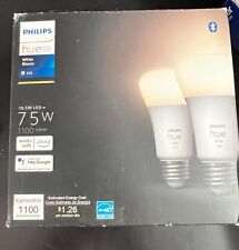 Lâmpadas LED Philips Hue brancas A19 Bluetooth 75W casa inteligente (pacote com 2) 563042 3042OB comprar usado  Enviando para Brazil