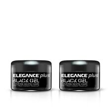 (2X) ELEGANCE GEL PLUS Capa Gel Cabelo Preto Cabelo Branco Forte - 100ml comprar usado  Enviando para Brazil