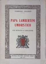 Papa lambertini umoristico. usato  Italia