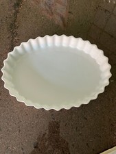 Flan dish white for sale  FAREHAM