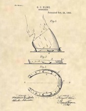 Horseshoe patent art for sale  West Haven