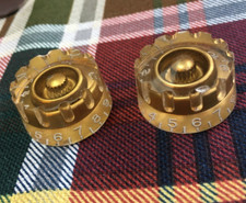 Dois botões de velocidade de guitarra Gibson serrilhados Les Paul genuínos dourados ~ 2/par comprar usado  Enviando para Brazil