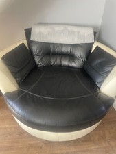 Swivel round leather for sale  NORTHOLT