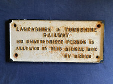 cast iron railway signs for sale  WORKSOP
