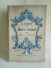 Manon lescaut giacomo usato  Acquasparta