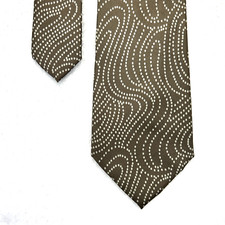 Gravata masculina design marrom/castanho Giorgio Armani 3,5”x 56” toda de seda feita na Itália  comprar usado  Enviando para Brazil