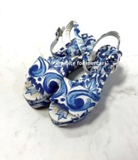 Sandálias femininas Dolce & Gabbana 5,0 EUA cor grega padrão Mallorca luxo elegante comprar usado  Enviando para Brazil