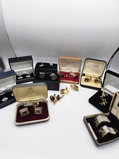 Vintage cufflinks tie for sale  UK