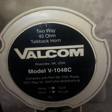 Valcom 1048c talkback for sale  Broomfield