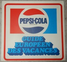 RARE DOCUMENT CARTE PEPSI COLA 1974 GUIDE EUROPÉEN DES VACANCES NO COCA COLA comprar usado  Enviando para Brazil