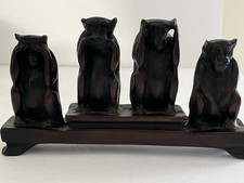 Usado, Estatuetas Four Monkey See Speak Hear NO EVIL and I Lost My Cell Phone resina 5,5" comprar usado Usado, Estatuetas Four Monkey See Speak Hear NO EVIL and I Lost My Cell Phone resina 5,5" comprar usado  Enviando para Brazil