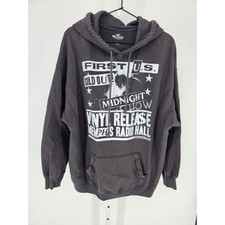 Pulôver Hollister masculino tamanho G com capuz preto branco Memphis rádio salão concerto, usado comprar usado  Enviando para Brazil
