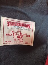 Bolsa de ginástica True Religion Fragrance World Tour preta vermelha anúncios promocionais 20x11x10 comprar usado  Enviando para Brazil