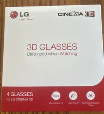Conjunto de 4 Óculos LG 3D Para LG Cinema TV 3D Novo Caixa Aberta comprar usado  Enviando para Brazil