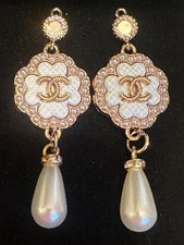Pair chanel button for sale  NEWCASTLE UPON TYNE