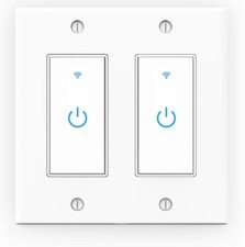 Interruptor de luz WiFi interruptor inteligente 2 gangues interruptor de parede toque - Compatível com Alexa comprar usado  Enviando para Brazil