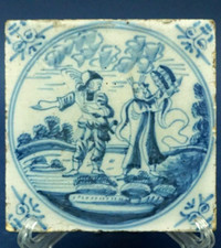 Blue delft mattonella usato  Roma