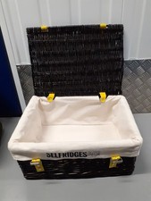 Selfridges wicker hamper for sale  LONDON