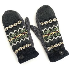 Luvas suéter upcycled médio grande forrado de lã cabo de núcleo de cabine de reciclagem comprar usado  Enviando para Brazil