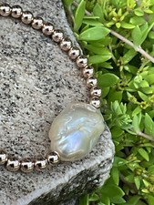 pearl stretch bracelet for sale  Newport