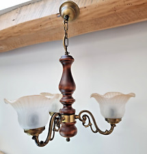 Lustre vintage bois d'occasion  Méry-sur-Seine