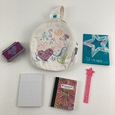 Acessórios para bonecas American Girl mochila doodle notebook material escolar comprar usado  Enviando para Brazil
