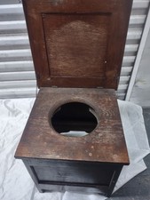 Vaso de madeira primitivo antigo vaso sanitário portátil cadeira vaso sanitário como está  comprar usado  Enviando para Brazil