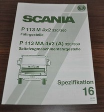 1989 Scania P113 M MA 320 360 Especificação 16 Caminhão Folheto Prospekt DE comprar usado  Enviando para Brazil