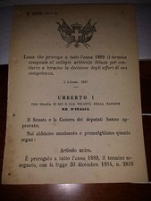 Legge 1887 proroga usato  Italia