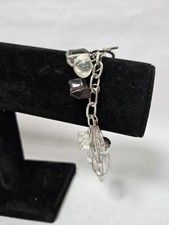 Clear dangly beaded for sale  SWINDON