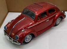 BATERIA VERMELHA VINTAGE DÉCADA DE 1960 JAPONESA LATA VW VOLKSWAGEN SEDAN CARRO TAMANHO REAL, usado comprar usado  Enviando para Brazil
