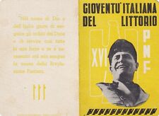 Tessera gioventù italiana usato  Torino