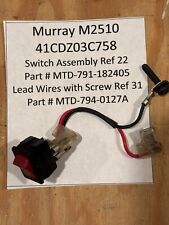 Murray m2510 41cdz03c758 for sale  Manasquan