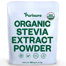 Stevia em pó orgânica Purisure, 125g, substituto natural de açúcar zero calorias, 846 comprar usado  Enviando para Brazil