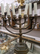 Menorah bronzo. secolo usato  Roma