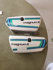 PUCH CICLOMOTOR MAGNUM II PRATA AZUL VERDE TAMPAS LATERAIS SUPERIORES ORIGINAIS + PARAFUSOS L$$K comprar usado  Enviando para Brazil