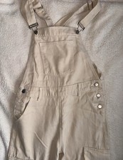 Beige denim overalls for sale  NORTHALLERTON