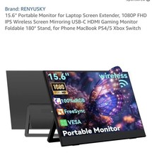 Monitor portátil 15,6 pol. para extensor de tela de laptop, consoles de jogos 1080P FHD comprar usado Monitor portátil 15,6 pol. para extensor de tela de laptop, consoles de jogos 1080P FHD comprar usado  Enviando para Brazil