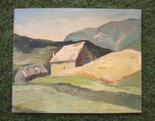 Ancien tableau Ferme du Pont Rodier Châteauneuf de Randon Arzenc Langogne Mende. comprar usado  Enviando para Brazil