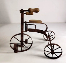Mini triciclo vintage metal ferro e madeira decorativo rústico decoração para casa boneca grande comprar usado  Enviando para Brazil
