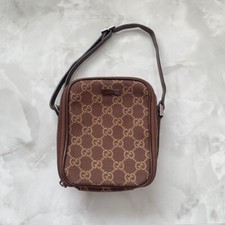 Bolsa de Lona Gucci Marrom Mini Monograma Bolsa Festival - Vintage GG  comprar usado  Enviando para Brazil