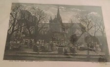 Vintage etching notre for sale  Saint David