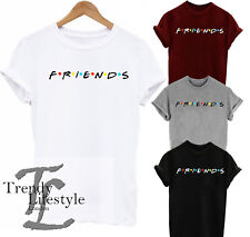 CAMISETA DE ALGODÃO FEMININA UNISSEX INFANTIL ESTAMPA GEEK MODA INSPIRADA EM AMIGOS 4 CORES  comprar usado  Enviando para Brazil